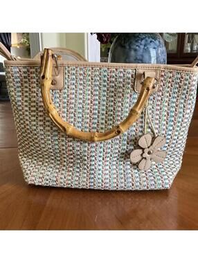 Vintage Relic Multicolor Woven Small Tote